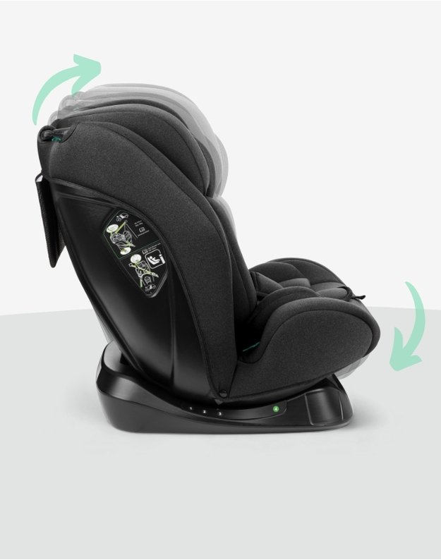 Automobilinė kėdutė Kikka Boo i-Explore Dark Grey – i-Size (40-150 cm)