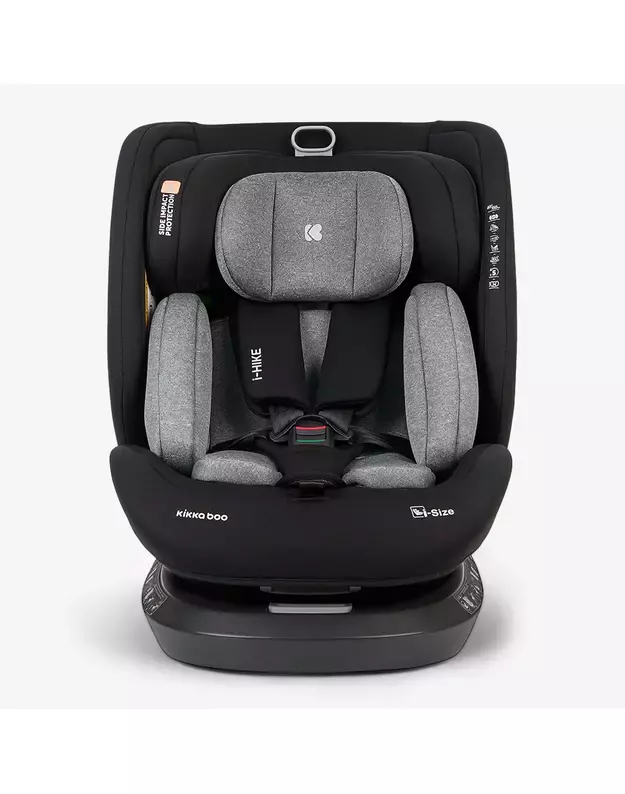Automobilinė kėdutė   Kikka Boo i-Hike Dark Grey – i-Size (40-150 cm)