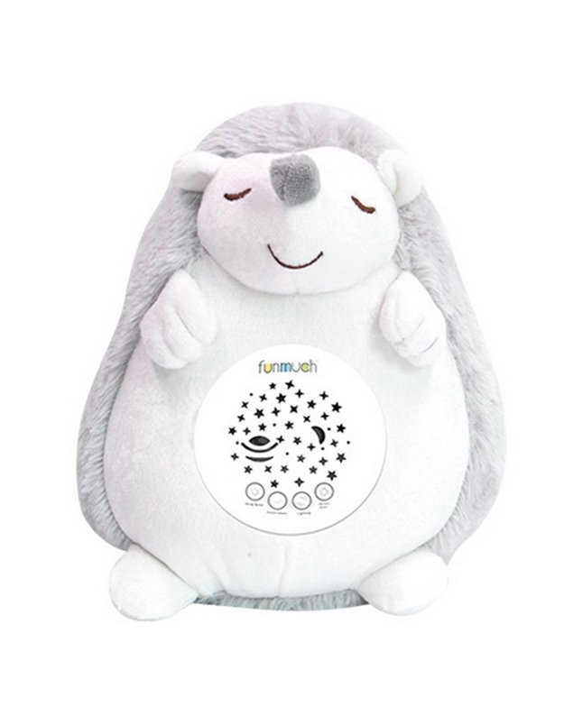 Muzikinis naktinis projektorius QUNXING TOYS „Ežiukas“ 18 cm 