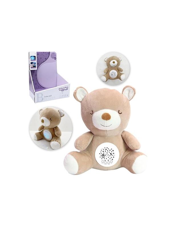 Pliušinis meškiukas Woopie Funmuch su projektoriumi ir lopšinėmis