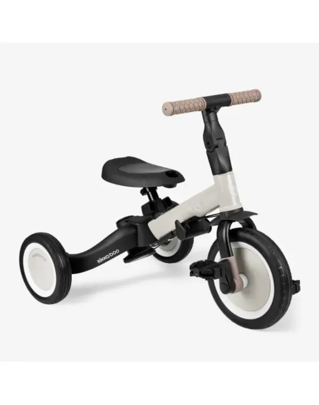 KikkaBoo Flip 5in1 triratukas Beige – daugiafunkcis augantis su vaiku 1