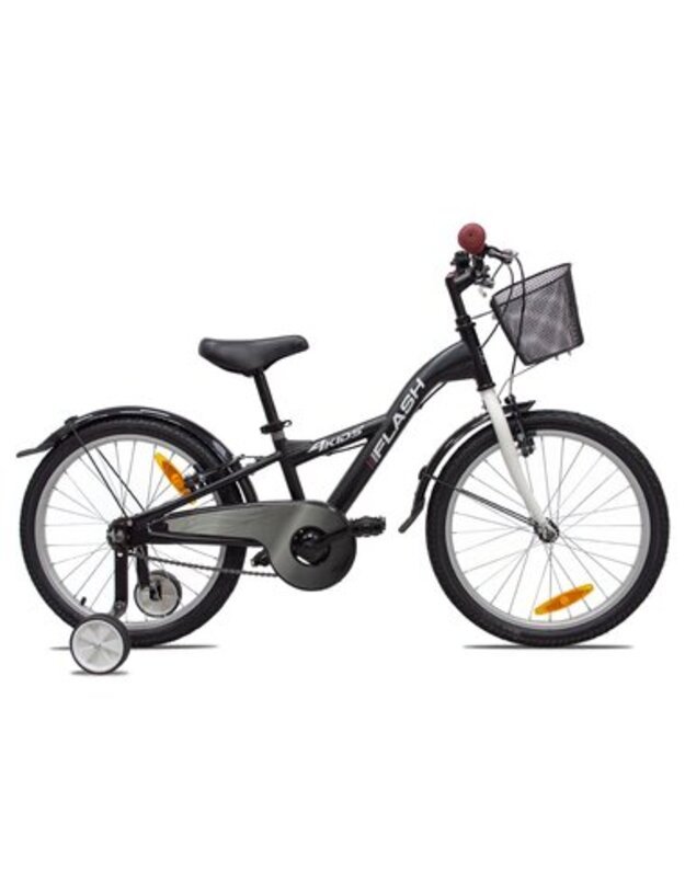 4KIDS Vaikiškas dviratis Flash 20" , juodas