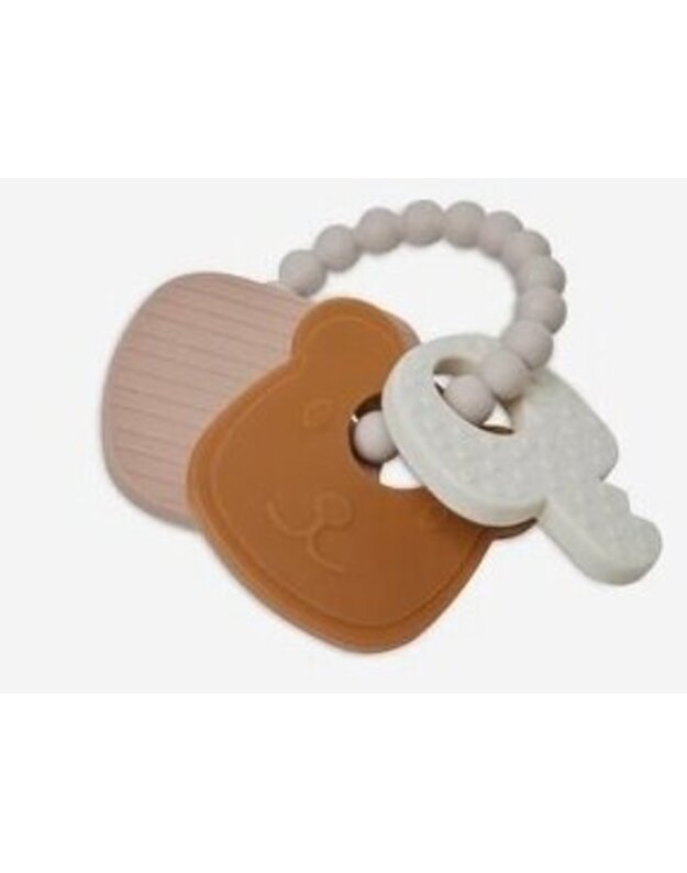 Jollein silicone teether Ring Teddy Bear 1