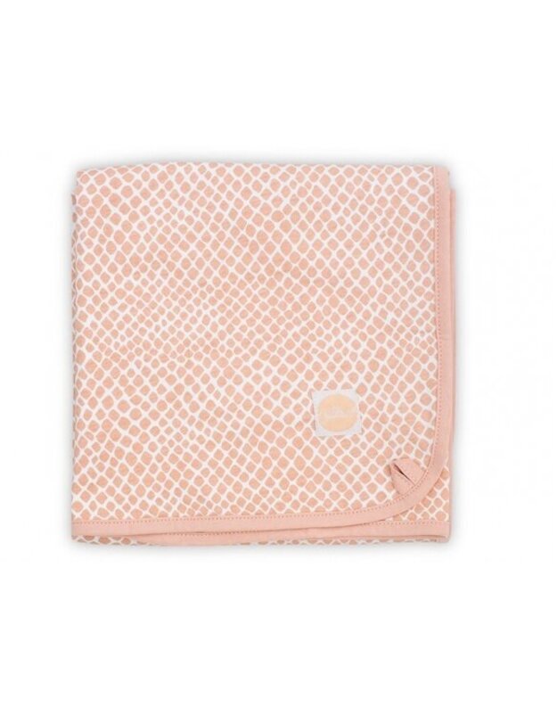 Jollein anklodė lopšiui Snake Pale Pink 75x100