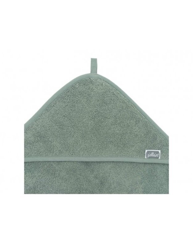 Jollein kilpinis rankšluostis su gobtuvu Terry Stone Green 75x75 cm