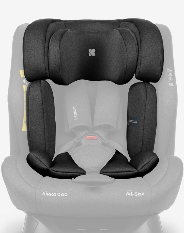 Automobilinė kėdutė Kikka Boo i-Explore Light Grey – i-Size (40-150 cm)