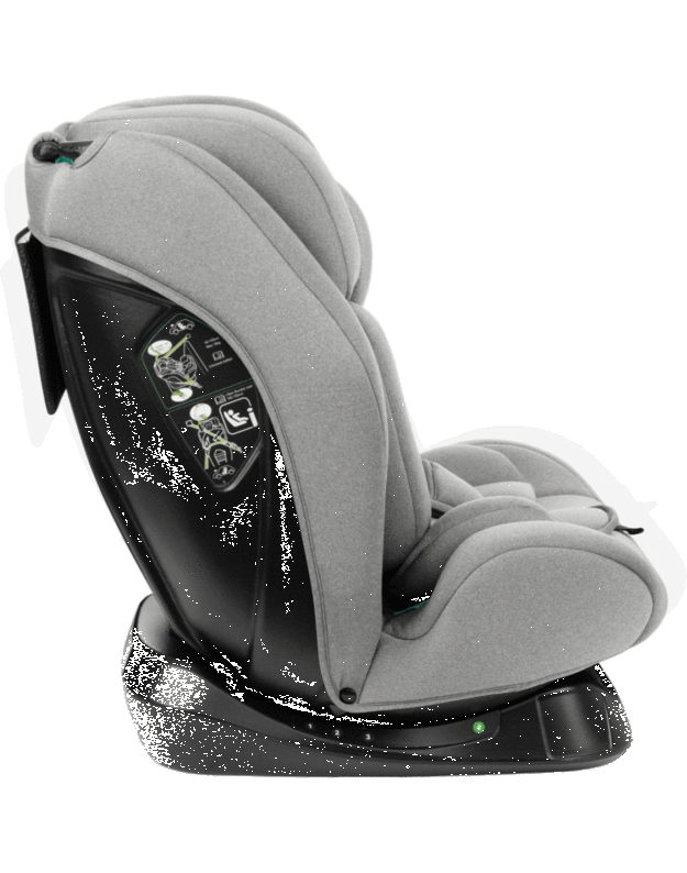 Automobilinė kėdutė Kikka Boo i-Explore Light Grey – i-Size (40-150 cm)