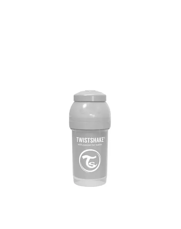 Twistshake antikolikinis buteliukas  180 ml Pastel Grey 78254