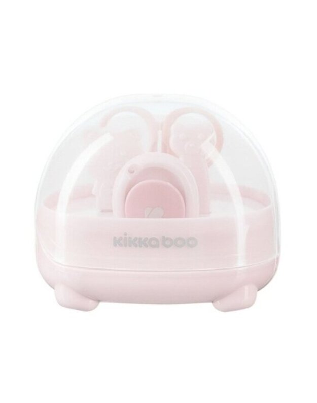 KikkaBoo manikiūro rinkinys naujagimiui Bear Pink 