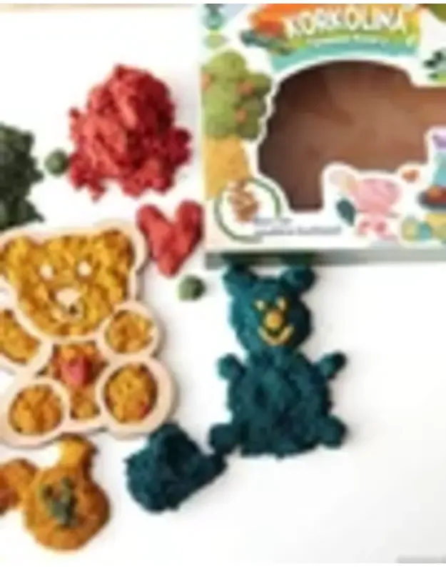 Korkolina ekologiška sensorinė masė iš kamščio  2