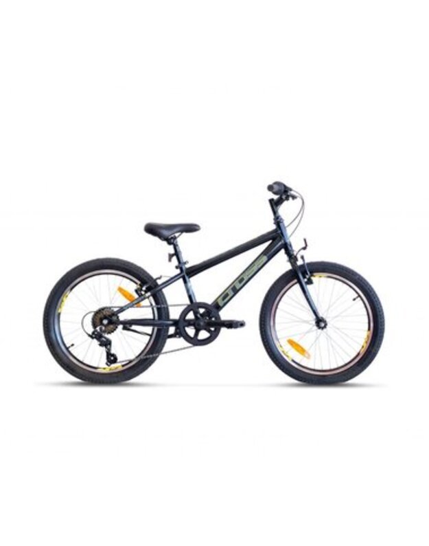 CROSS CROSS Speedster 20" 7G vaikiškas dviratis Black/Yellow