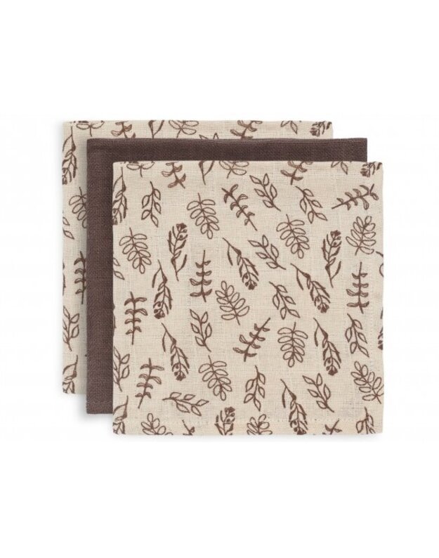 Jollein muslino merliukai 31x31 cm Meadow Chesnut 3vnt