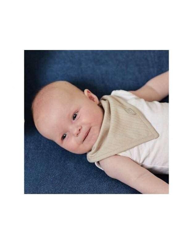 Jollein seilinukas Bib Bandana Basic Stripe Nougat 2 vnt.