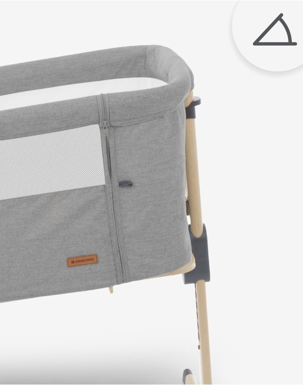 Kūdikių Lovytė  - Kikka Boo Amaris Light Grey