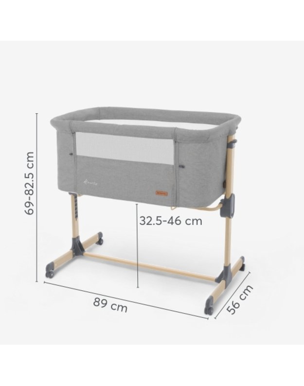 Kūdikių Lovytė  - Kikka Boo Amaris Light Grey