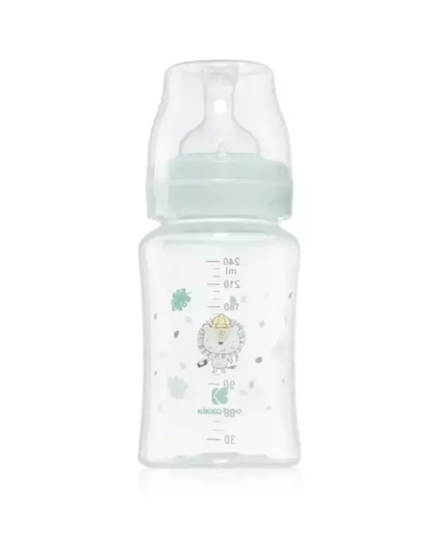 Stiklinis maitinimo buteliukas „Jungle King“ yra 240 ml Mint