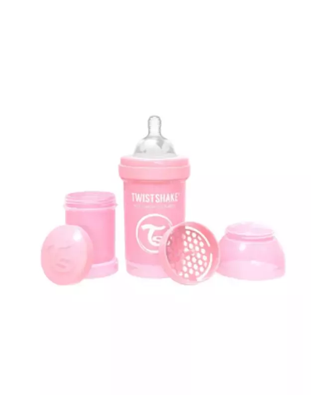 Antikolikinis buteliukas Twistshake 180 ml Pastel Pink 78249