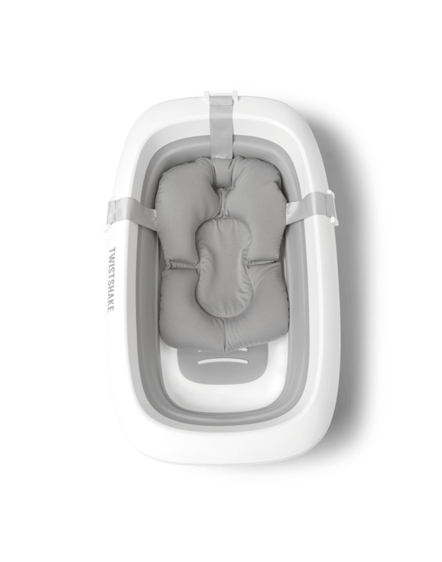  Twistshake Foldable Baby Bath with Pillow Pastel Grey  78538 1