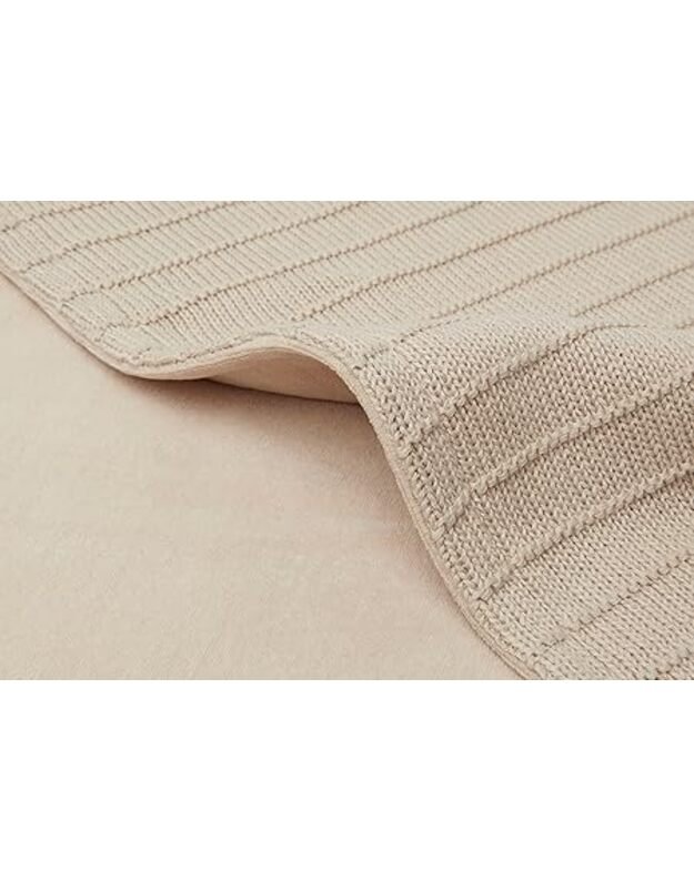 Jollein Pure Knit Nougat Velvet antklodė 75x100 cm  5