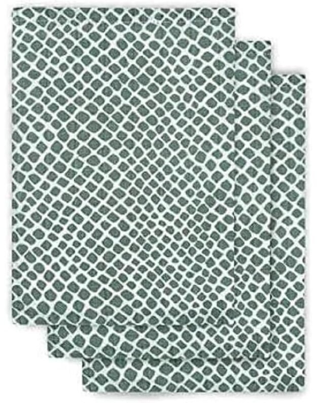 Jollein medvilninės plaunamos šluostės Ash Green 3 vnt.