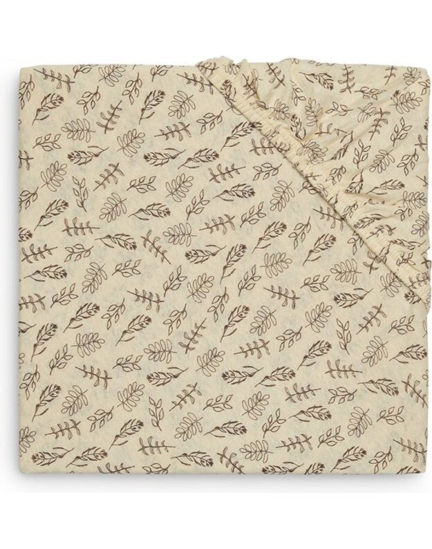 Jollein paklodė lopšiui Jersey Meadow Rosewood 40/50x80/90 cm 