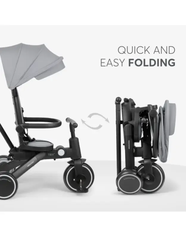 Trix 2 Grey 8in1 Tricycle