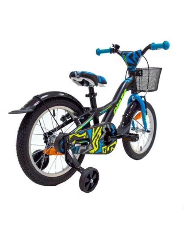 4KIDS Vaikiškas dviratis Blaze 16", aliuminis, juodas 2