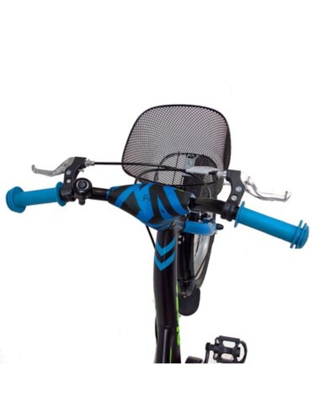 4KIDS Vaikiškas dviratis Blaze 16", aliuminis, juodas 3