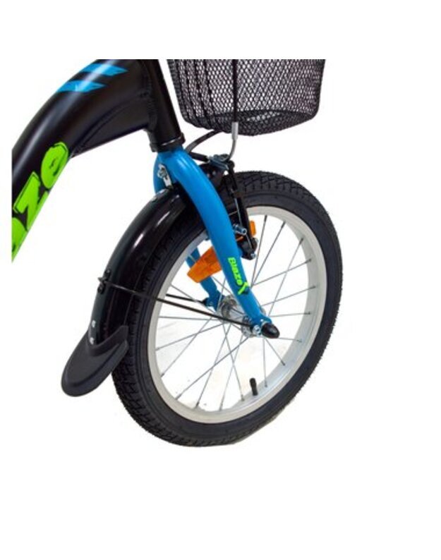 4KIDS Vaikiškas dviratis Blaze 16", aliuminis, juodas 5