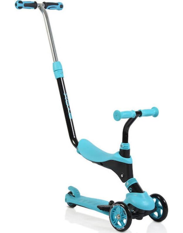 Byox Vaikiškas paspirtukas Tristar 3 ratų su sėdyne mėlynas