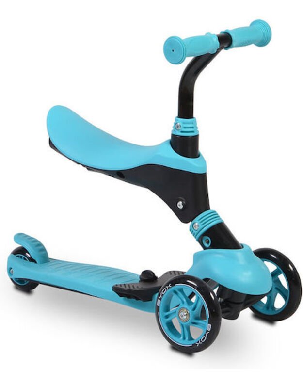 Byox Vaikiškas paspirtukas Tristar 3 ratų su sėdyne mėlynas 3