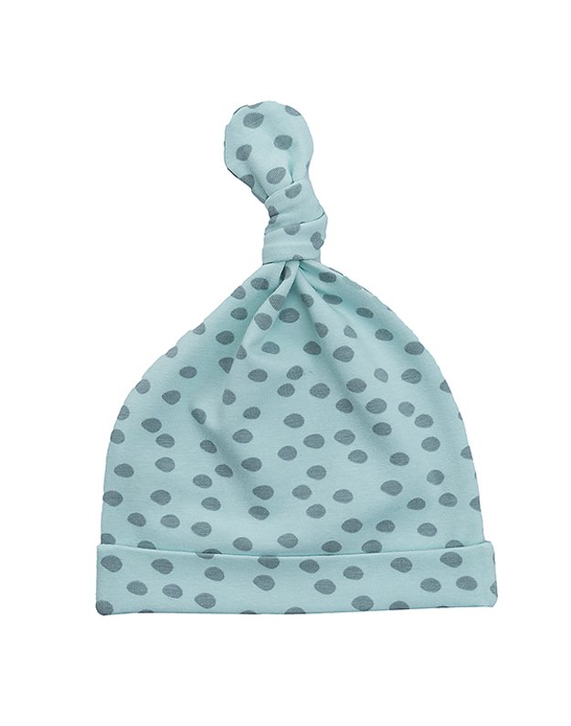 LORITA kepurė - maukšlė su mazgeliu "Blue dots", art. 1152Z