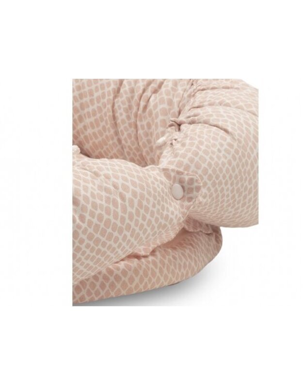 Jollein kūdikio lizdelis Snake Pale Pink 1