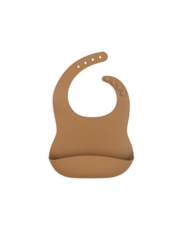 Jollein silicone bib Caramel