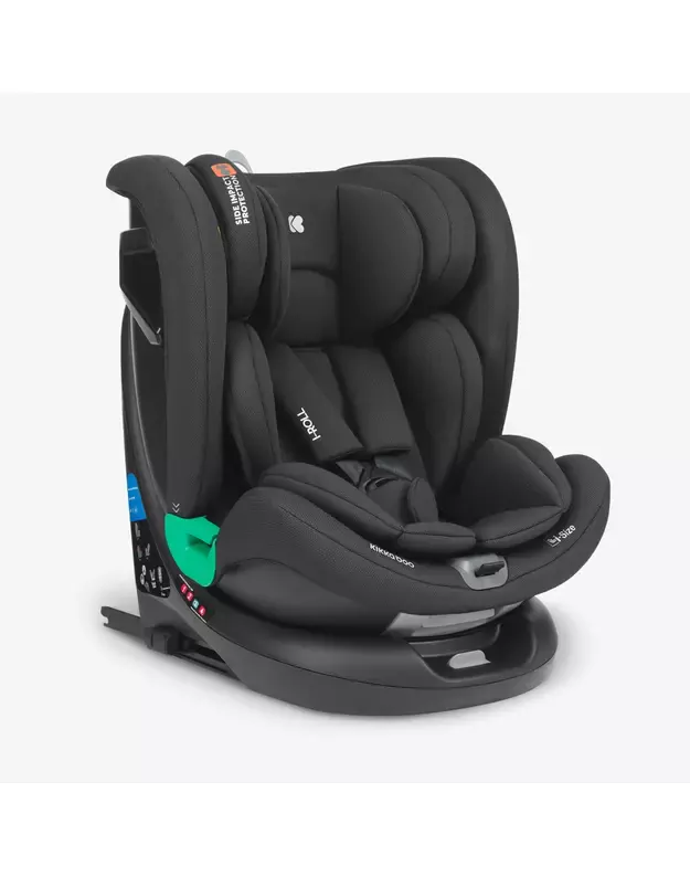 Automobilinė kėdutė   Kikka Boo i-Roll Black – i-Size (40-150 cm)