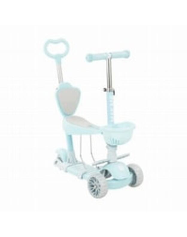 Makani Bonbon 4in1 scooter Candy Blue with a handle
