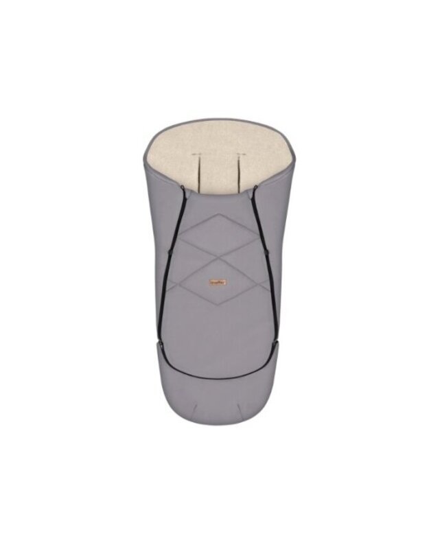 Zaffiro everGrow Aspen Wool Footmuff Steel Grey Zaffiro everGrow Aspen Wool Footmuff Steel Grey