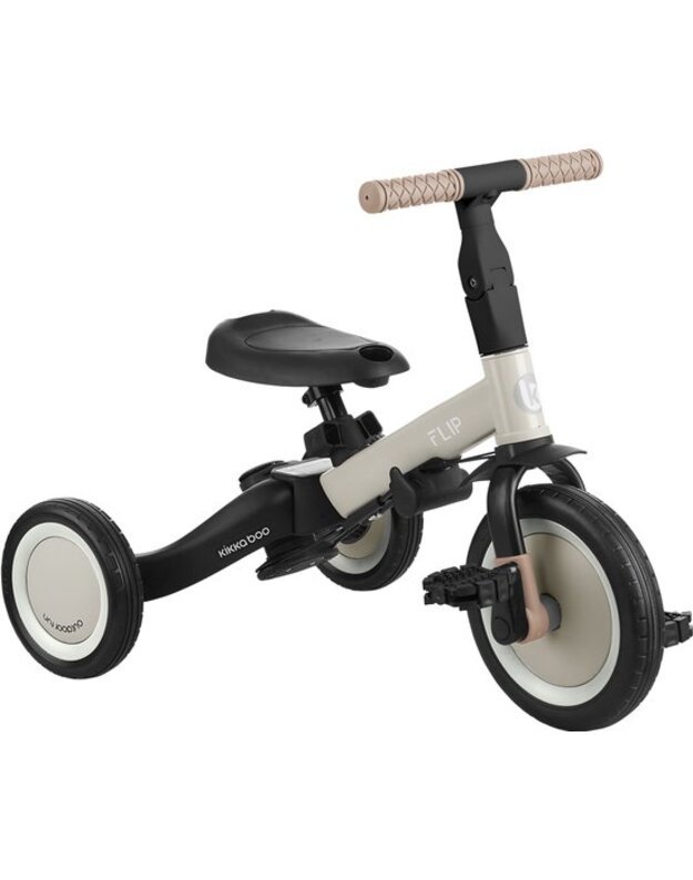 KikkaBoo Flip 5in1 triratukas Beige – daugiafunkcis augantis su vaiku 1