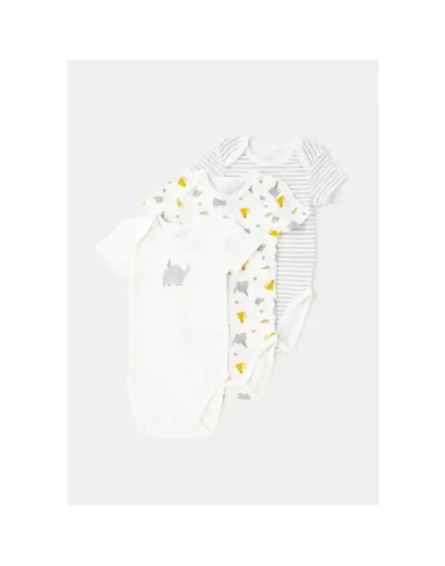 Pilkas / baltas smėlinukas kūdikiams 3 mėn. TEX BABY