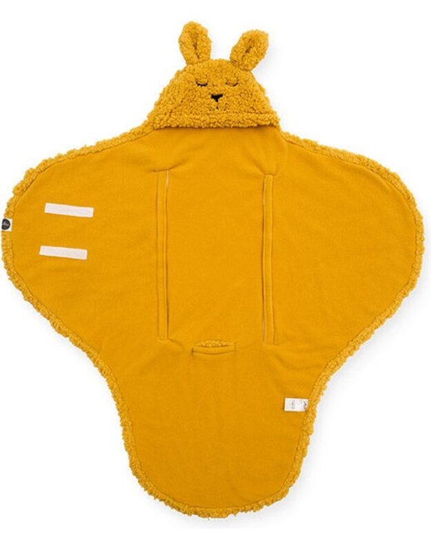 Jollein Jollein vystymo vokelis / pledas Bunny 100x105 cm Mustard
