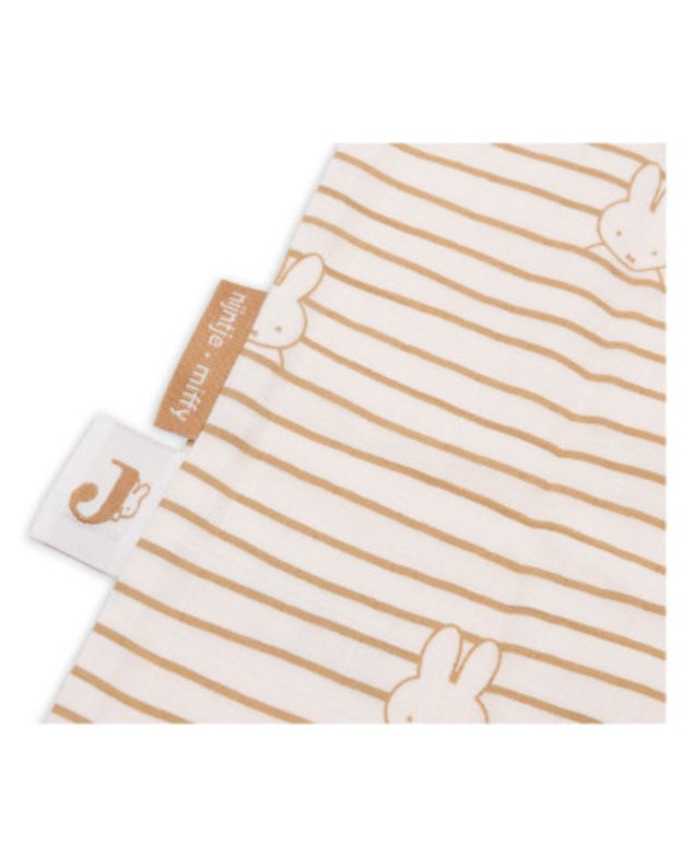 Jollein Miffy Stripe Biscuit muslino miegmaišis kūdikiui, 90 cm, 0,5 TOG