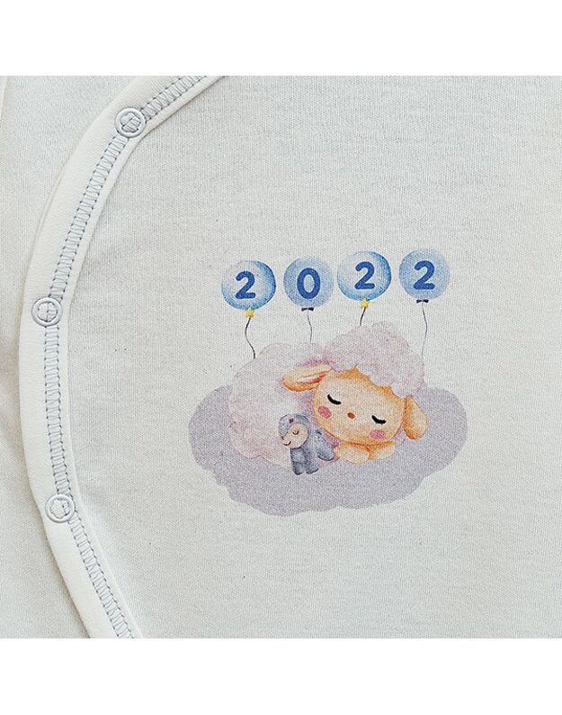LORITA kombinezonas "Born in 2022", medvilnė, art. 1688A