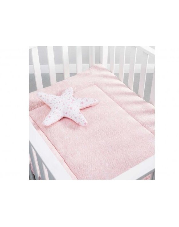 Jollein žaidimų kilimėlis Melange Knit 80x100 cm. Soft Pink