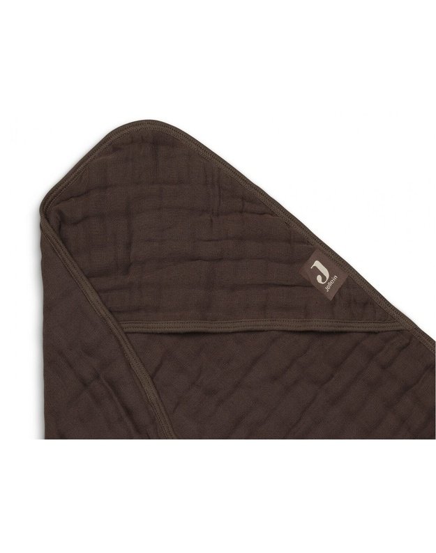 Jollein Cotton Hooded Towel Chestnut 75x75 cm 