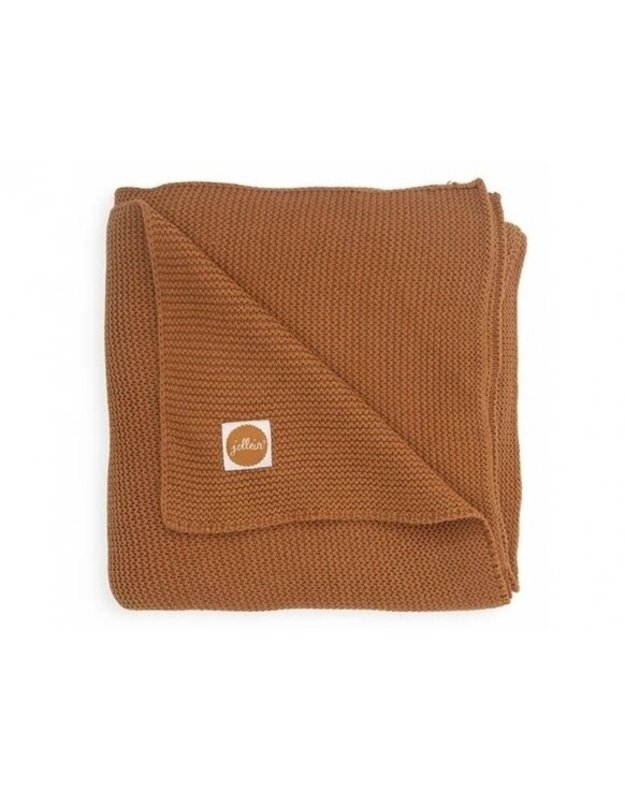 Jollein megztas pledas Basic Caramel 75x100 cm