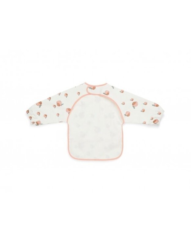 Jollein bib with sleeves, waterproof Peach