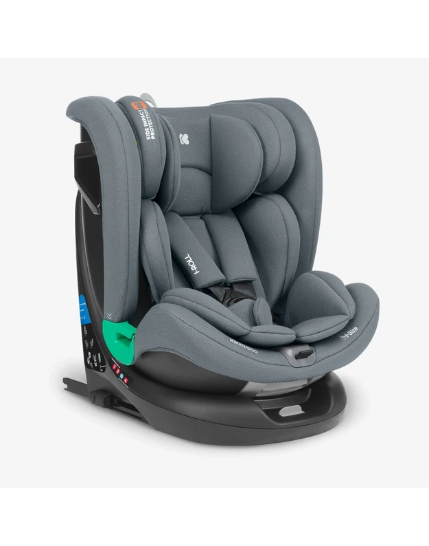 Automobilinė kėdutė   Kikka Boo i-Roll Dark Grey &ndash; i-Size (40-150 cm)