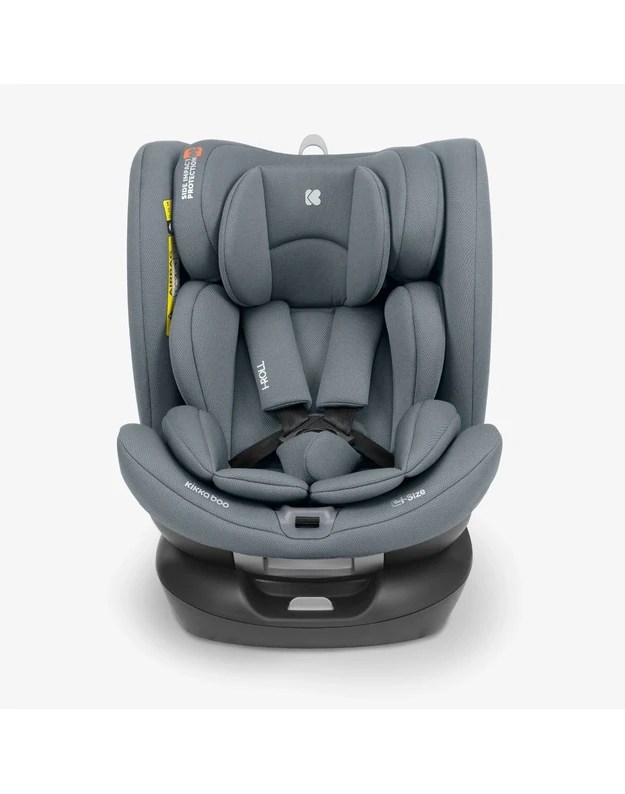 Automobilinė kėdutė   Kikka Boo i-Roll Dark Grey &ndash; i-Size (40-150 cm)