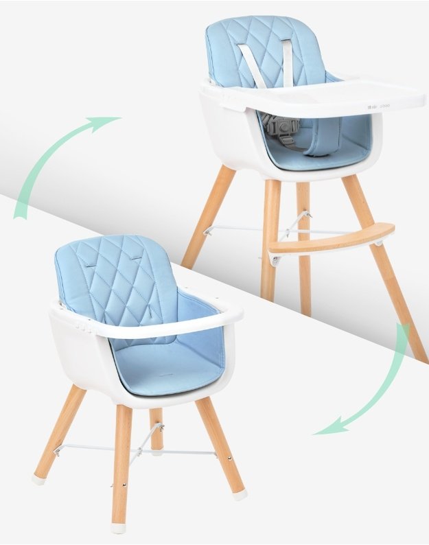Highchair "Woody Blue"