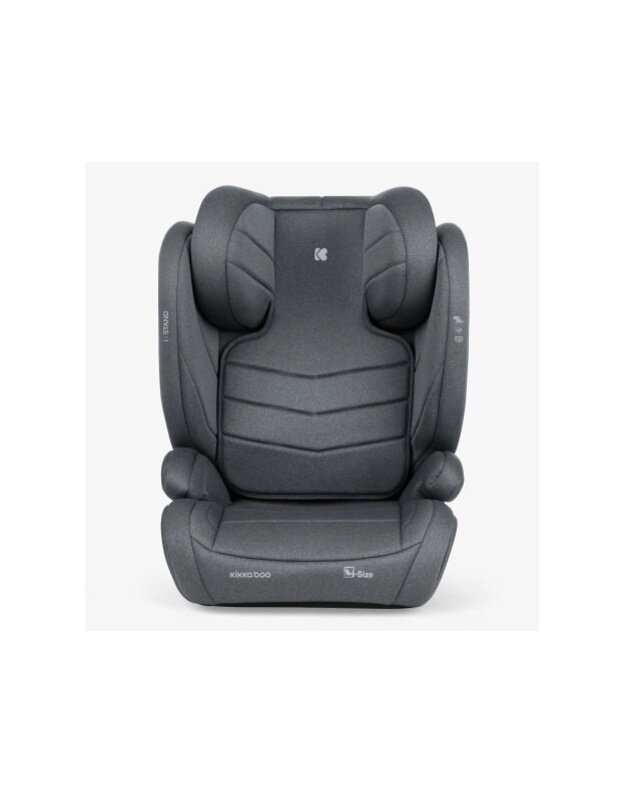 Automobilinė kėdutė KikkaBoo i-Stand i-size 100-150cm Dark Grey